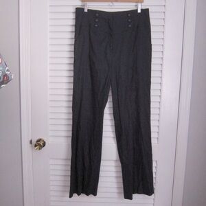 INSIGHT Straight Leg High Waist Waist Sailor Stretch Pants sz 14